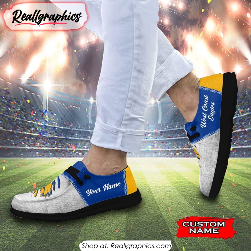Personalized AFL West Coast Eagles Hey Dude Shoes For Fan Personalized AFL West Coast Eagles Hey Dude Shoes For Fan