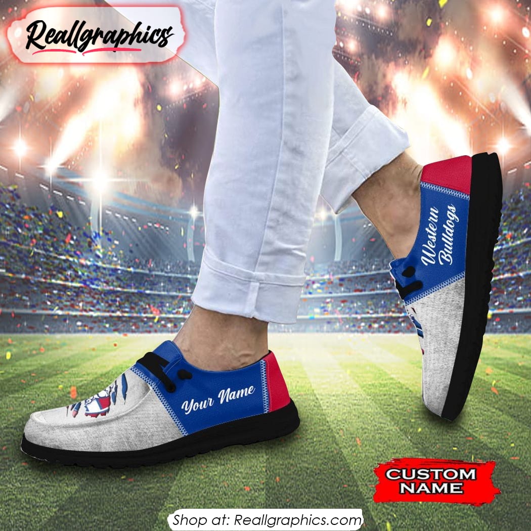 Personalized AFL Western Bulldogs Hey Dude Shoes For Fan Personalized AFL Western Bulldogs Hey Dude Shoes For Fan