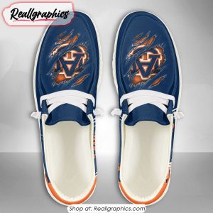 Personalized NCAA Auburn Tigers Broken Wall Hey Dude Shoes