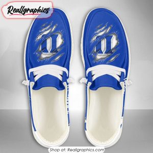 Personalized NCAA Duke Blue Devils Broken Wall Hey Dude Shoes