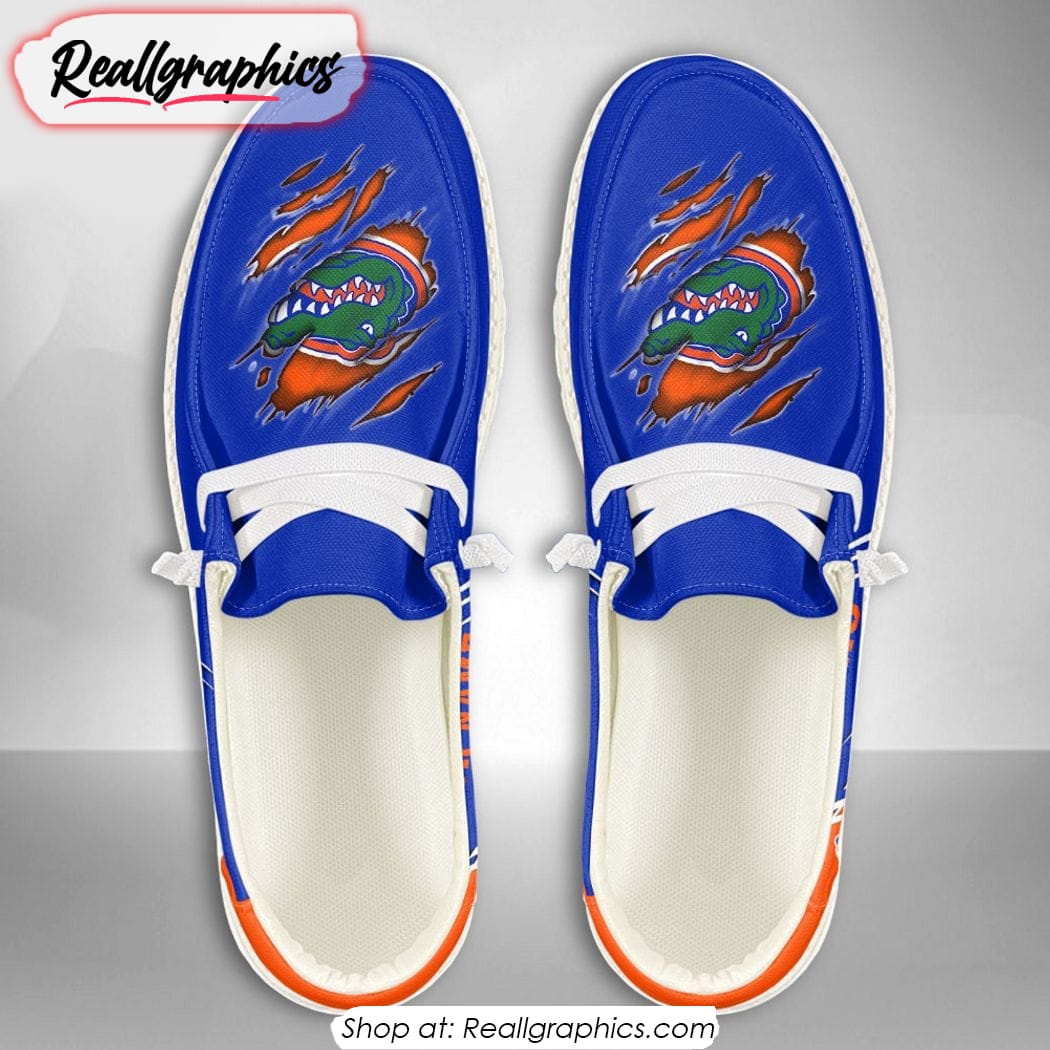 Personalized NCAA Florida Gators Broken Wall Hey Dude Shoes Personalized NCAA Florida Gators Broken Wall Hey Dude Shoes