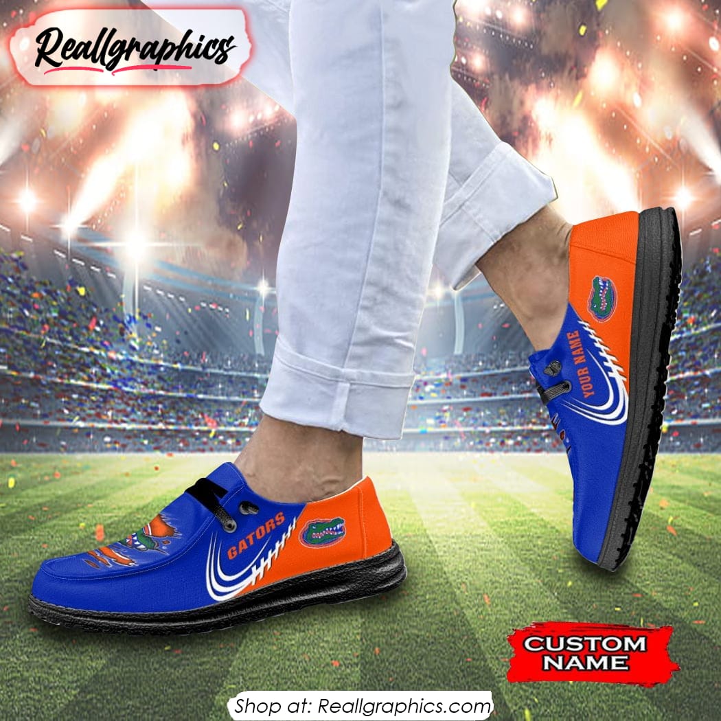Personalized NCAA Florida Gators Broken Wall Hey Dude Shoes Personalized NCAA Florida Gators Broken Wall Hey Dude Shoes