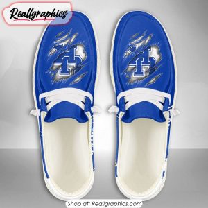 Personalized NCAA Kentucky Wildcats Broken Wall Hey Dude Shoes