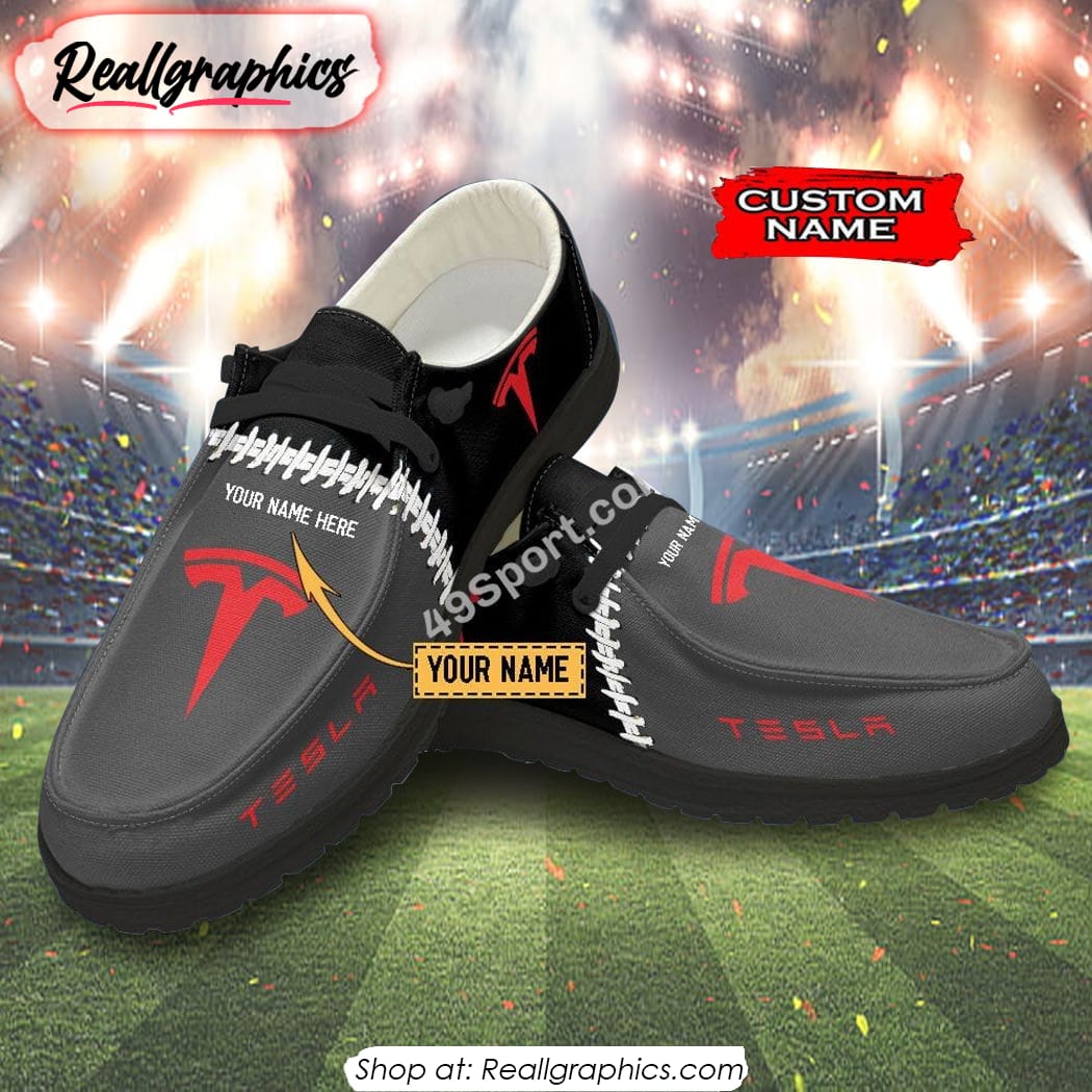 Tesla Custom Hey Dude Shoes Gift For Fans Tesla Custom Hey Dude Shoes Gift For Fans