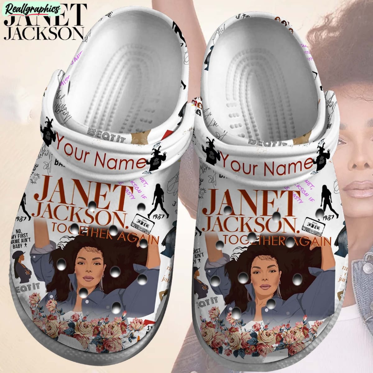 janet-jackson-singer-music-3d-printed-classic-crocs
