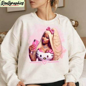 limited-nicki-minaj-shirt-gag-city-pink-friday-2-hello-kitty-crewneck-tee-tops-2