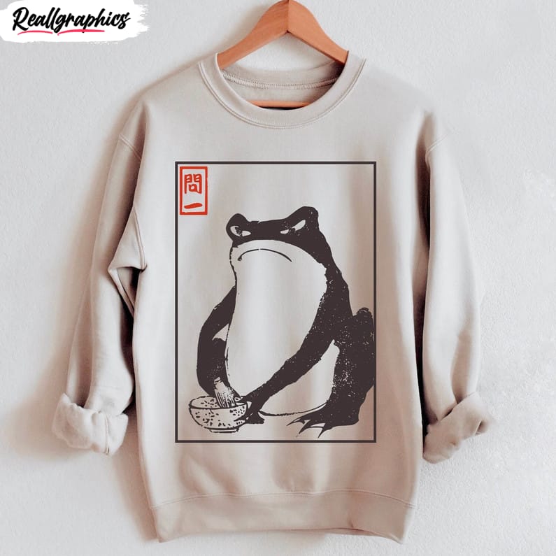 groovy-matsumoto-hoji-art-sweater-creative-unimpressed-frog-shirt-short-sleeve groovy-matsumoto-hoji-art-sweater-creative-unimpressed-frog-shirt-short-sleeve