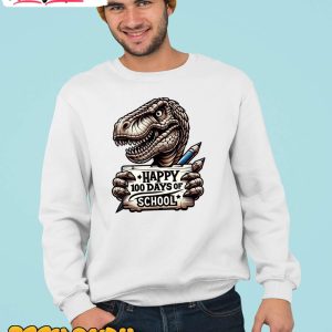 happy-100-days-of-school-scary-funny-trex-for-teachers-kids-unisex-shirt-2