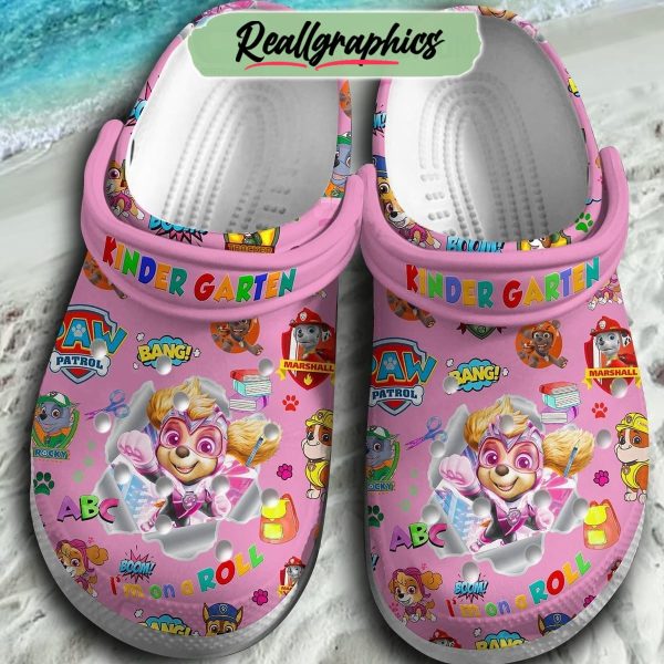 kinder garten i'm on a roll paw patrol 3d printed classic crocs