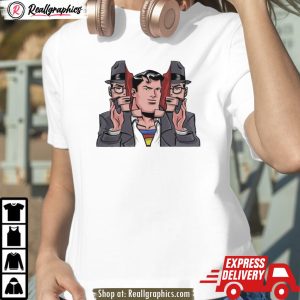 clark kent superman in the style of total recall super recall shirt
