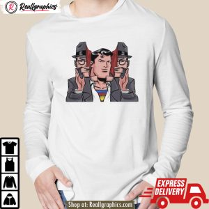 clark kent superman in the style of total recall super recall shirt