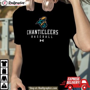 coastal carolina chanticleers black baseball tech performance t shirt