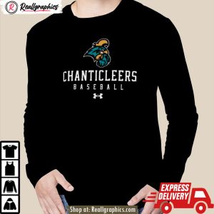 coastal carolina chanticleers black baseball tech performance t shirt