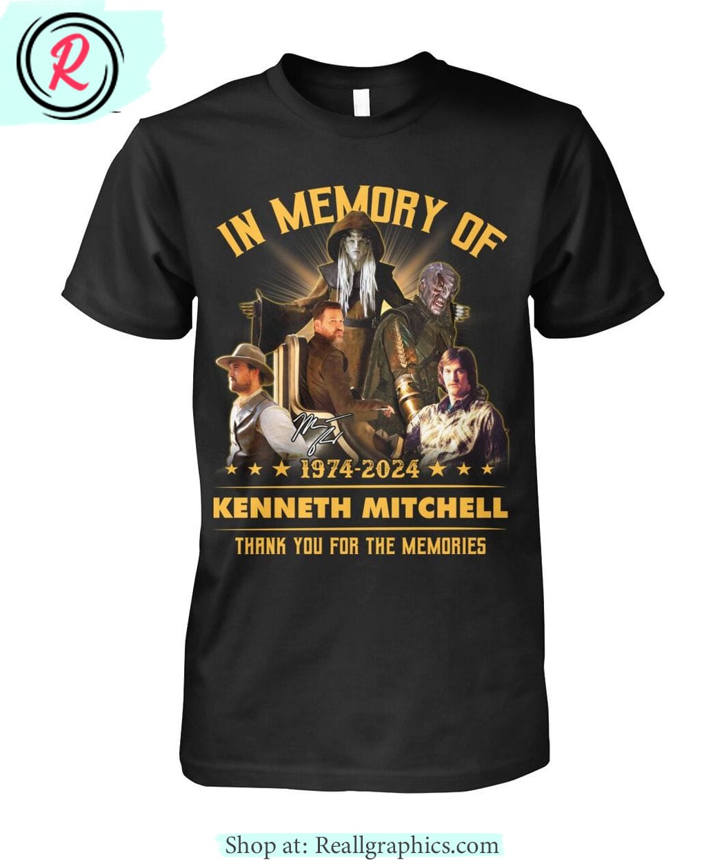 In Memory Of 1974-2024 Kenneth Mitchell Thank You For The Memories Unisex Shirt In Memory Of 1974-2024 Kenneth Mitchell Thank You For The Memories Unisex Shirt