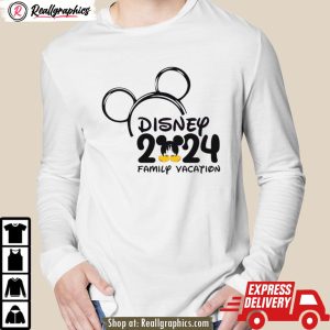 mickey mouse head disney 2024 family vacation shirt