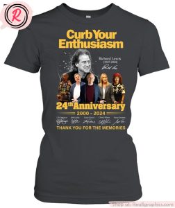 curb your enthusiasm 24th anniversary 2000-2024 thank you for the memories unisex shirt