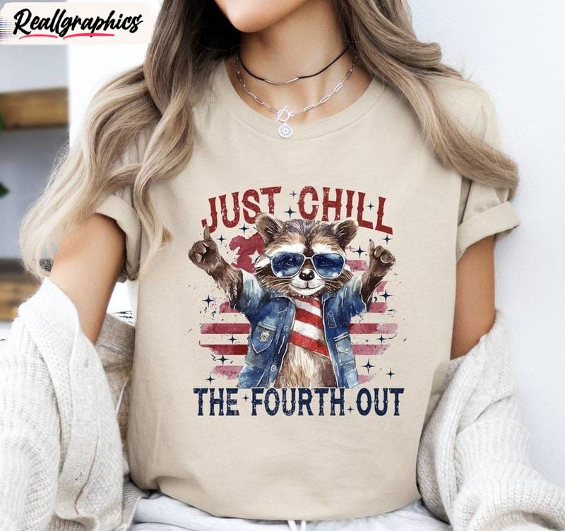 Funny 4th Of July Unisex Hoodie, Vintage Chill The Fourth Out Shirt Crewneck Funny 4th Of July Unisex Hoodie, Vintage Chill The Fourth Out Shirt Crewneck