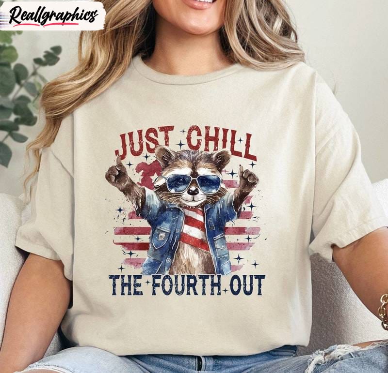 Funny 4th Of July Unisex Hoodie, Vintage Chill The Fourth Out Shirt Crewneck Funny 4th Of July Unisex Hoodie, Vintage Chill The Fourth Out Shirt Crewneck