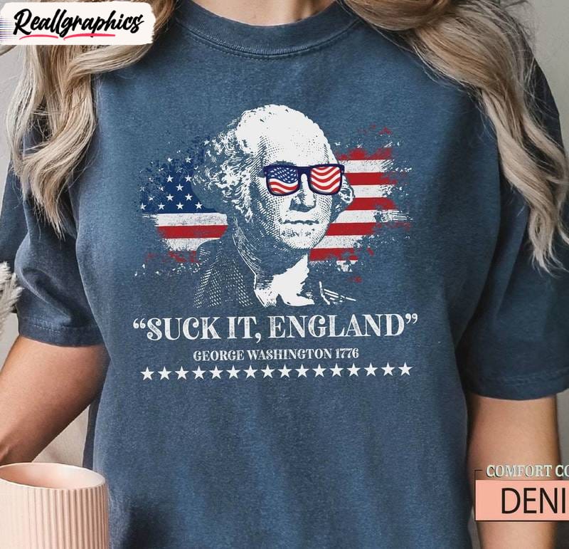Funny 4th Of July Unisex T Shirt , Groovy Suck It England Shirt Tank Top Funny 4th Of July Unisex T Shirt , Groovy Suck It England Shirt Tank Top