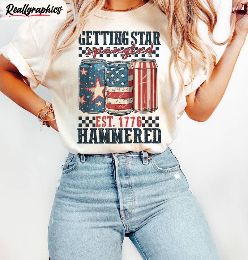 funny-america-unisex-t-shirt-comfort-getting-star-spangled-hammered-shirt-crewneck_dsecic Funny America Unisex T Shirt , Comfort Getting Star Spangled Hammered Shirt Crewneck