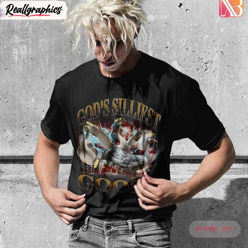 Funny Goose Meme Unisex Hoodie, Comfort God's Silliest Goose T-Shirt Crewneck Funny Goose Meme Unisex Hoodie, Comfort God's Silliest Goose T-Shirt Crewneck