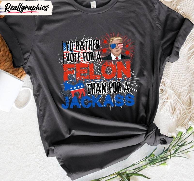 Funny Republican T Shirt, Comfort I'd Rather Vote For A Melon Than A Jackass Crewneck Shirt Funny Republican T Shirt, Comfort I'd Rather Vote For A Melon Than A Jackass Crewneck Shirt