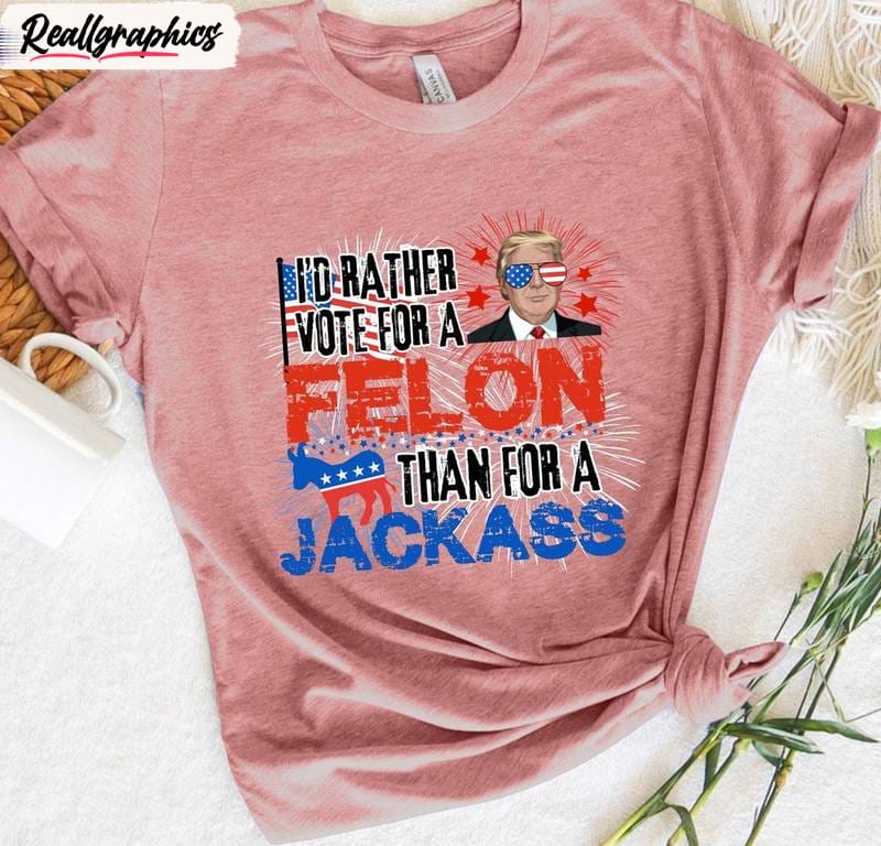 Funny Republican T Shirt, Comfort I'd Rather Vote For A Melon Than A Jackass Crewneck Shirt Funny Republican T Shirt, Comfort I'd Rather Vote For A Melon Than A Jackass Crewneck Shirt