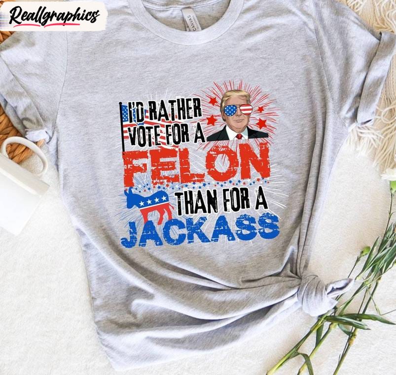 Funny Republican T Shirt, Comfort I'd Rather Vote For A Melon Than A Jackass Crewneck Shirt Funny Republican T Shirt, Comfort I'd Rather Vote For A Melon Than A Jackass Crewneck Shirt