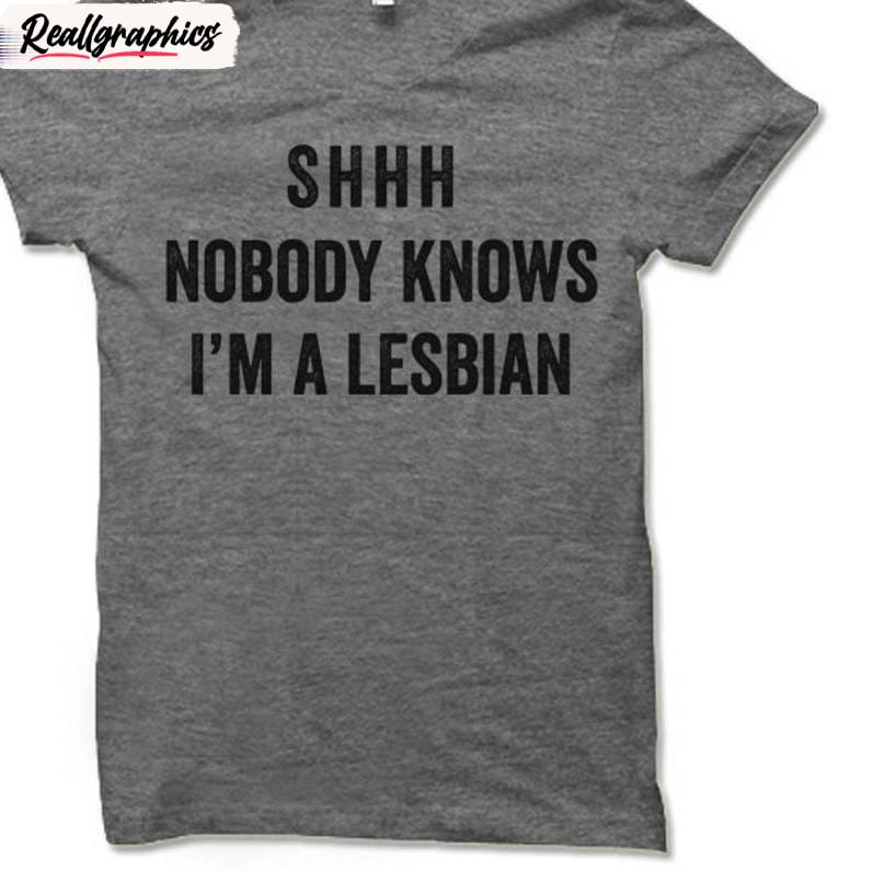 Groovy Nobody Knows I'm A Lesbian T-Shirt , Cute Gay Pride Sweatshirt Unisex Hoodie Groovy Nobody Knows I'm A Lesbian T-Shirt , Cute Gay Pride Sweatshirt Unisex Hoodie