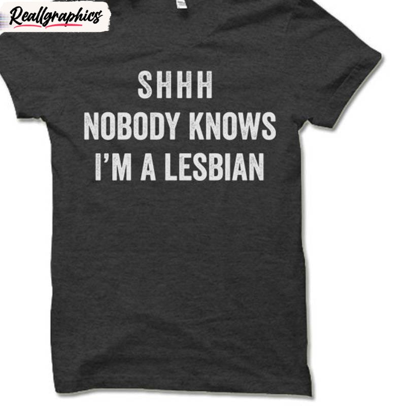 Groovy Nobody Knows I'm A Lesbian T-Shirt , Cute Gay Pride Sweatshirt Unisex Hoodie Groovy Nobody Knows I'm A Lesbian T-Shirt , Cute Gay Pride Sweatshirt Unisex Hoodie