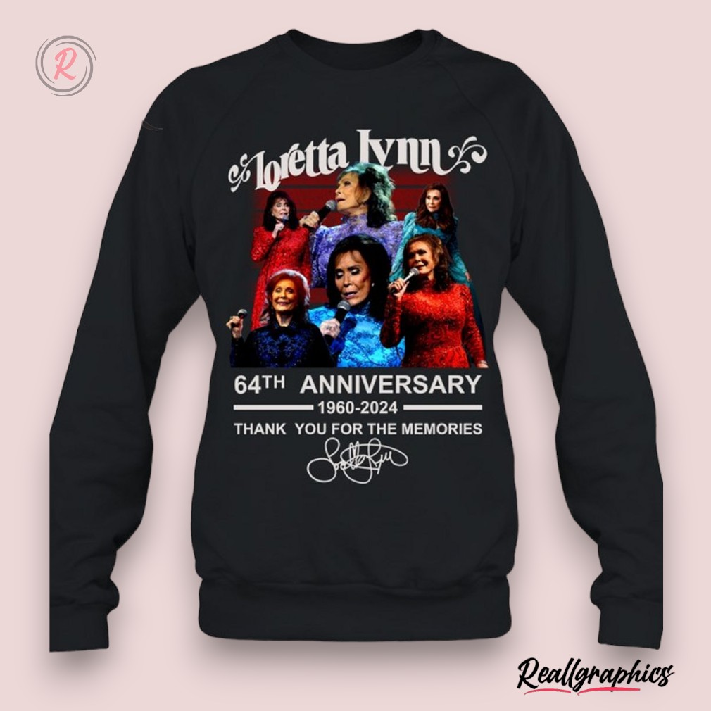 loretta-lynn-64th-anniersary-1960-2024-thank-you-for-the-memories-unisex-shirt-1_ybyuin Loretta Lynn 64th Anniversary 1960 2024 Thank You For The Memories Unisex Shirt