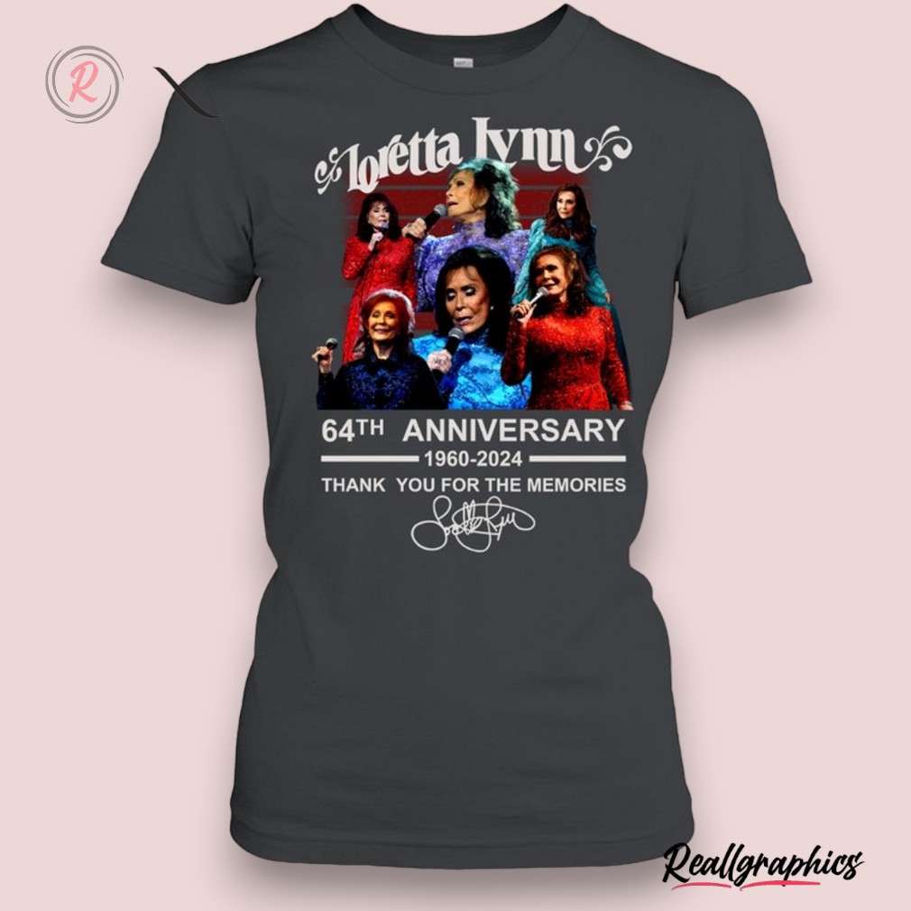 loretta-lynn-64th-anniersary-1960-2024-thank-you-for-the-memories-unisex-shirt-3_txelep Loretta Lynn 64th Anniversary 1960 2024 Thank You For The Memories Unisex Shirt