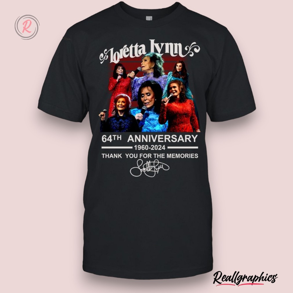 loretta-lynn-64th-anniersary-1960-2024-thank-you-for-the-memories-unisex-shirt-4_liqrc4 Loretta Lynn 64th Anniversary 1960 2024 Thank You For The Memories Unisex Shirt