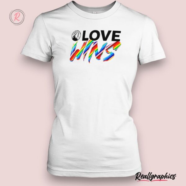 minnesota timberwolves love wins rainbow pride shirt