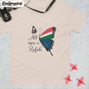new rare all eyes on rafah shirt, colors butterflies t unisex shirt, hoodie, sweatshirt