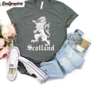 no scotland no party comfort shirt, cool design proud scotsman crewneck tee tops