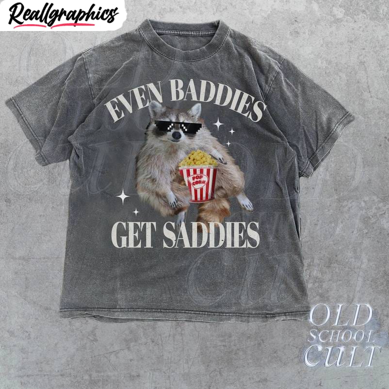 Even Baddies Get Saddies Shirt, Weirdcore Inspirational Crewneck Long Sleeve Even Baddies Get Saddies Shirt, Weirdcore Inspirational Crewneck Long Sleeve