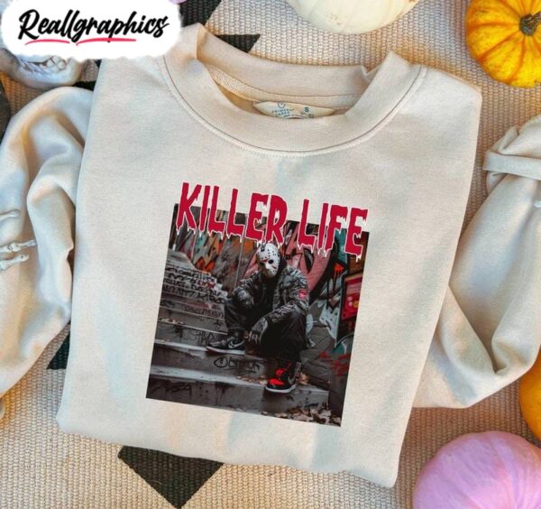 neutral thug life horror movie shirt, horror gift unisex hoodie crewneck