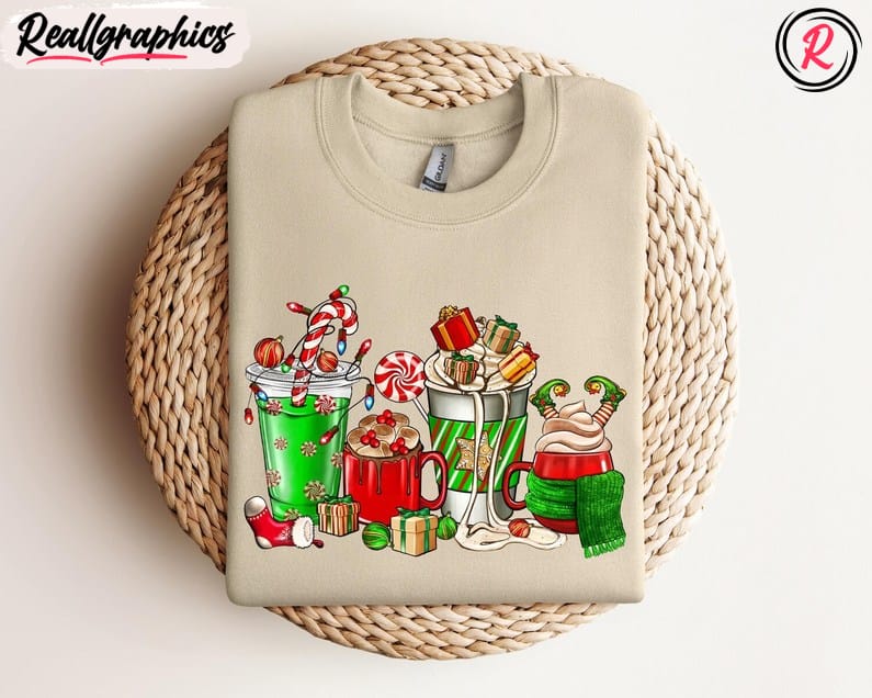 Christmas Coffee Sweatshirt, Coffee Lover Gift, Crewneck Sweatshirt, Long Sleeve Cotton, Hoodie Christmas Coffee Sweatshirt, Coffee Lover Gift, Crewneck Sweatshirt, Long Sleeve Cotton, Hoodie