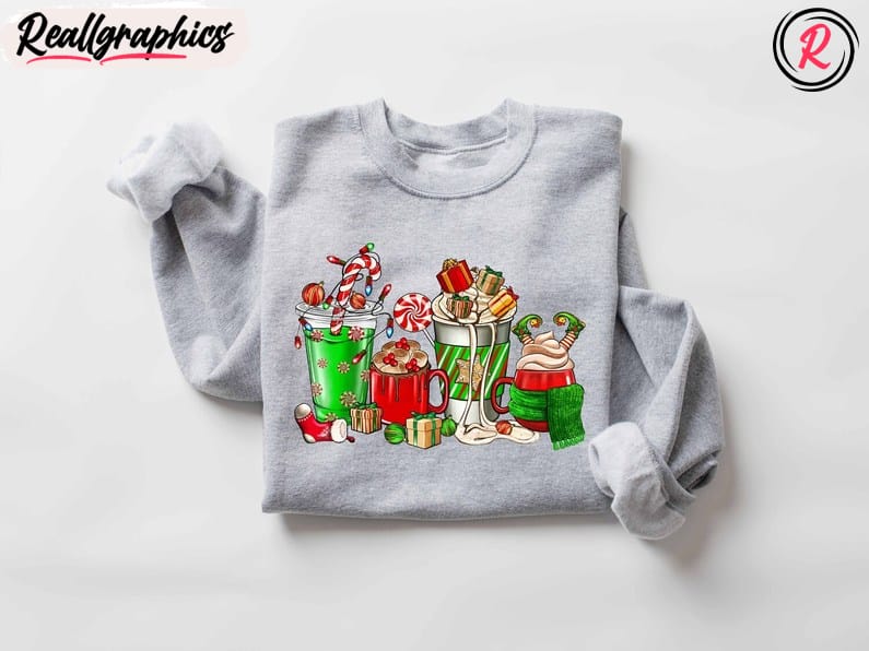 Christmas Coffee Sweatshirt, Coffee Lover Gift, Crewneck Sweatshirt, Long Sleeve Cotton, Hoodie Christmas Coffee Sweatshirt, Coffee Lover Gift, Crewneck Sweatshirt, Long Sleeve Cotton, Hoodie