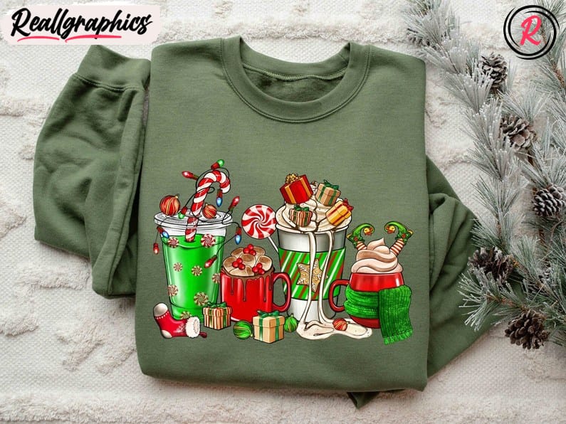 Christmas Coffee Sweatshirt, Coffee Lover Gift, Crewneck Sweatshirt, Long Sleeve Cotton, Hoodie Christmas Coffee Sweatshirt, Coffee Lover Gift, Crewneck Sweatshirt, Long Sleeve Cotton, Hoodie
