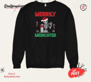 merrily medicated retro sarcasm chronic pain shirt