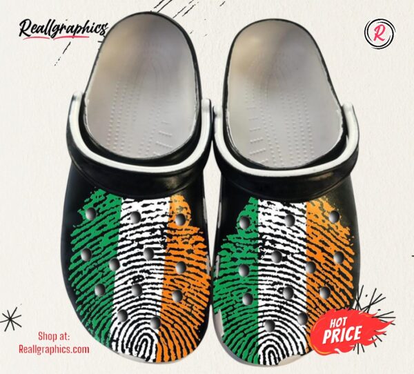 dna ireland flag irish for men and women gift classic crocs shoes
