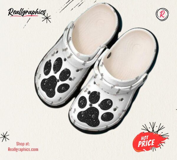 dogs paw prints bling bling personalized gift for lover classic crocs shoes