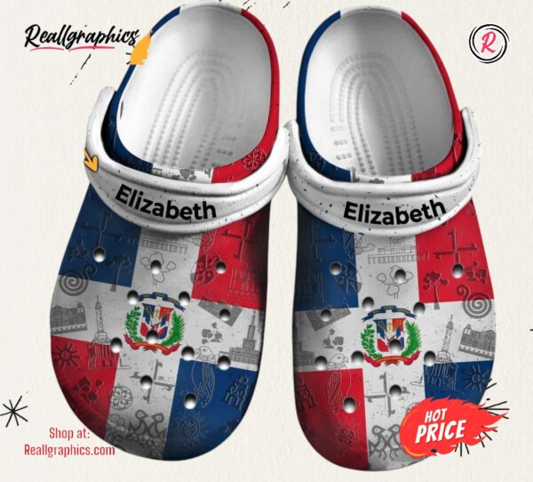 dominican flag gift classic crocs shoes