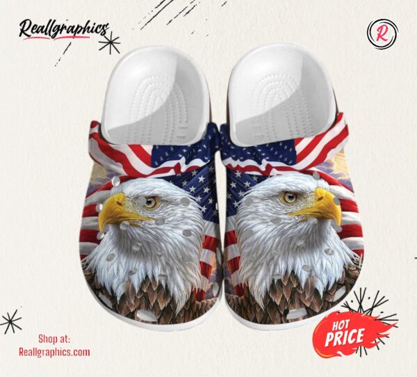 eagle america flag independence us day classic crocs shoes