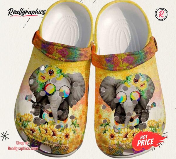 elephant hippie sunflower outdoor shoes colorful shoes