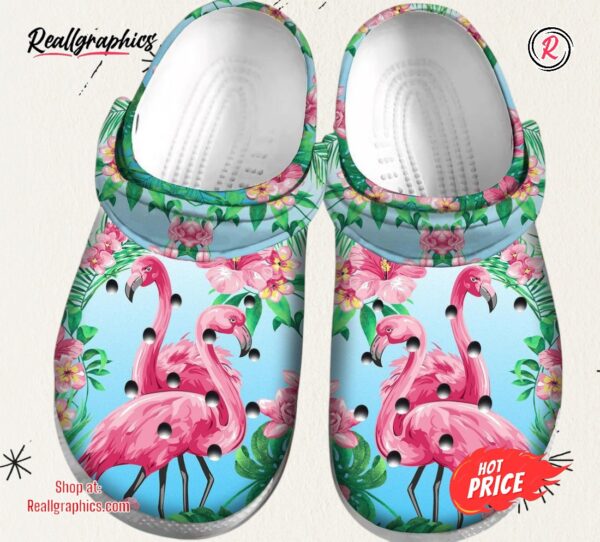 flamingo hawaiian shoes beauty flower outdoor crocs grandma mother sister daughter
