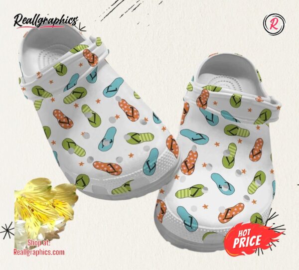 flip flops personalized flip flops pattern unisex classic crocs