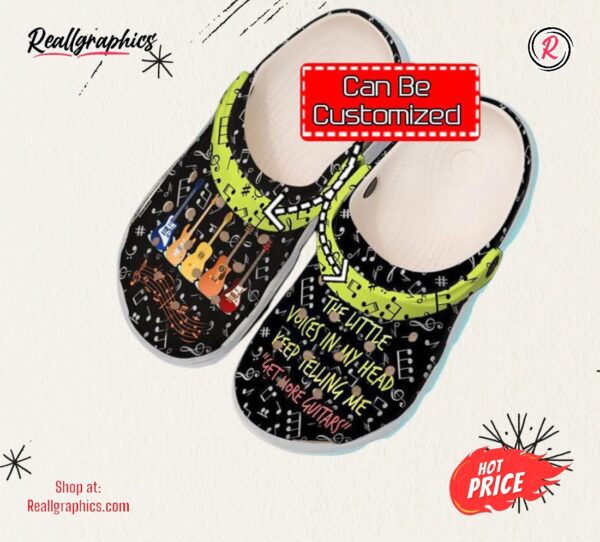 guitar guitar the little voices in my head unisex classic crocs